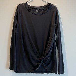 Gapfit Breathe twist front long sleeve active shirt